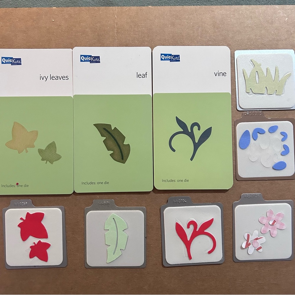 Quickutz LEAF, VINE, GRASS, FLOWER BUD & FLOWER die